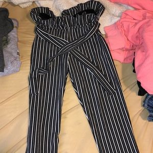 PLT striped trousers